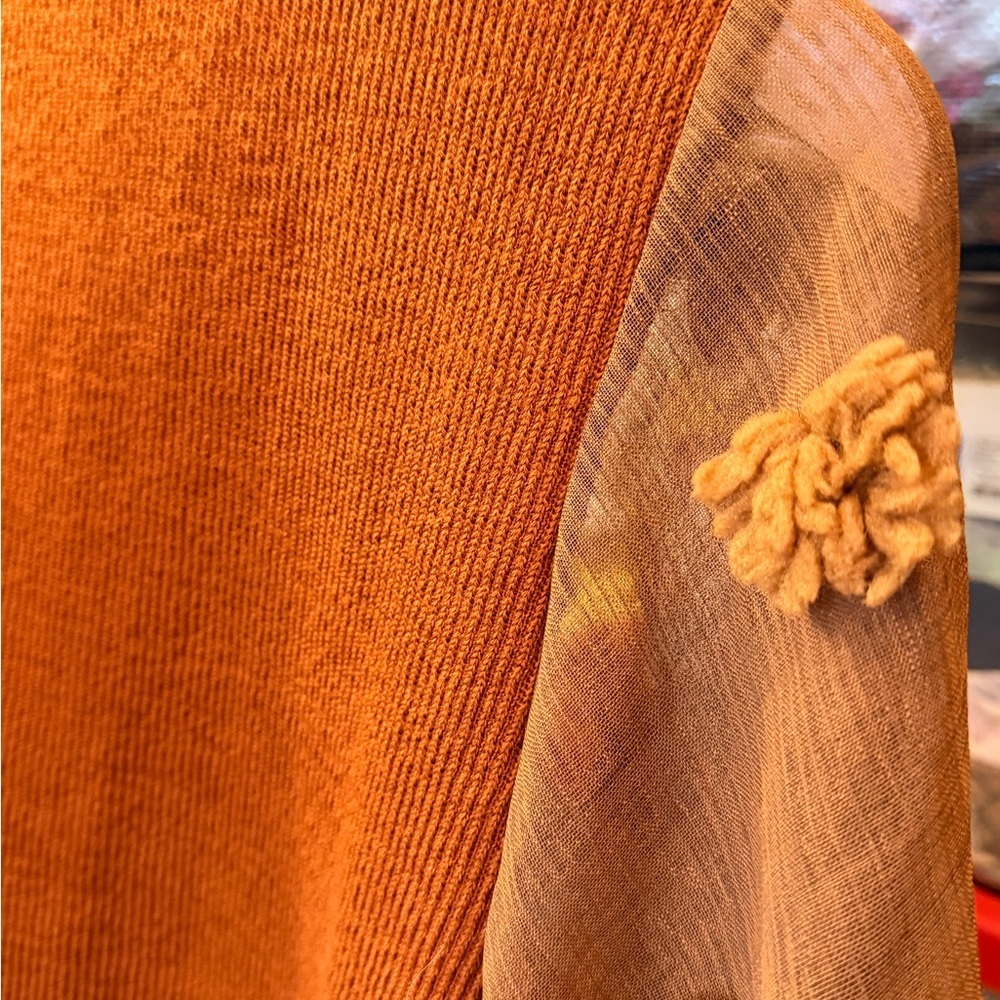 Anthropologie THML x Roolee Puff Sleeve Statement Blouse 🤎🍂✨ - Picture 14 of 16